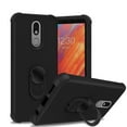 thumbnail image 1 of GSA Astronoot Rubber Hybrid Case w/Ring Stand for LG Aristo 4 Plus - Black, 1 of 4
