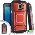 thumbnail image 1 of GSA Screw Metal Jacket Case For Samsung Galaxy J2 & J2 Core - Red/Black, 1 of 1