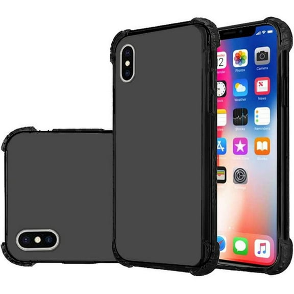 GSA Shock Proof Rugged Edge Candy Case For iPhone XS & X (5.8") - Black
