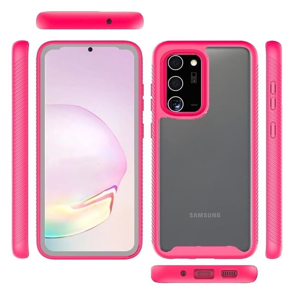 GSA Shockproof Bumper Case for Samsung Galaxy Note 20 Ultra - Clear/Hot Pink