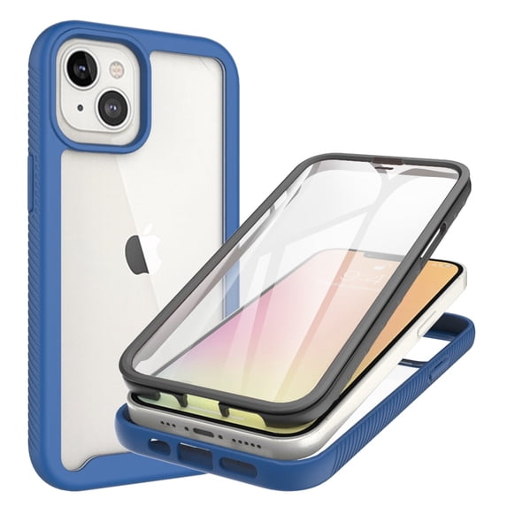 GSA Shockproof Hybrid Case w/Screen Protector For iPhone 12 Pro Max (6.7") -Blue