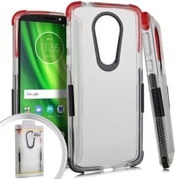 GSA Side Spine Candy Case For Motorola Moto E5 Play/E5 Cruise - Red/Black