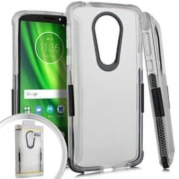 GSA Side Spine Candy Case For Motorola Moto E5 Play/E5 Cruise - White/Black