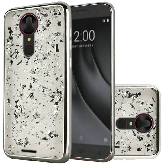 GSA Silver Flake Candy Case for Coolpad T-Mobile REVVL Plus - Silver