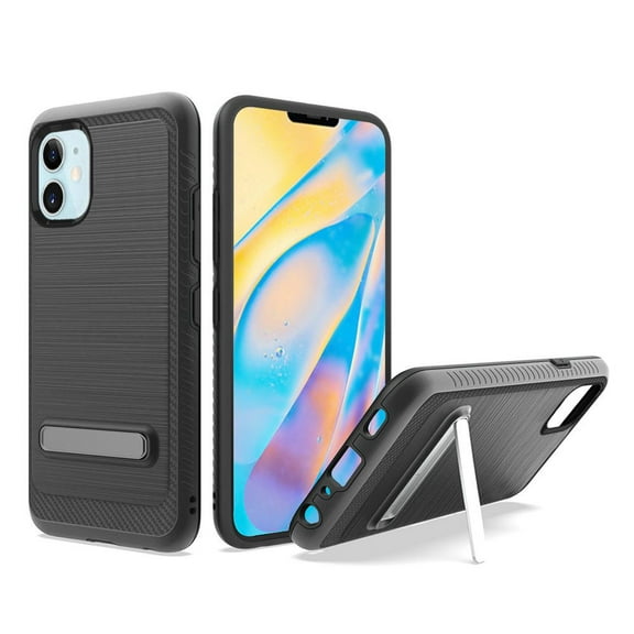 GSA Slick Magnetic Hybrid Case with Kickstand for iPhone 12 Mini (5.4") Black
