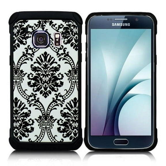 GSA Slim Astronoot Damask Hybrid Case For Samsung Galaxy S7 Black/White
