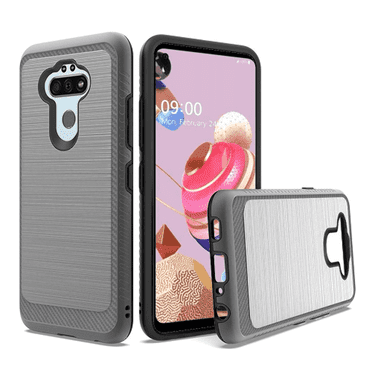 GSA Slim Brushed Case w/Edge Design for LG Aristo 5, Phoenix 5- Gray