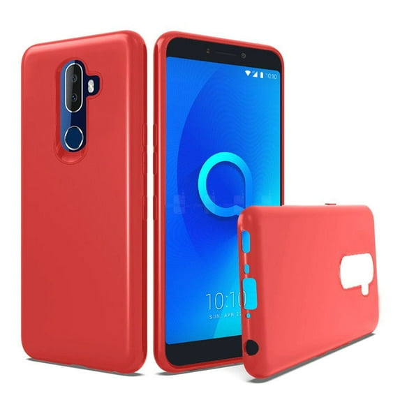 GSA Slim Flexible Candy Case for Alcatel 3V (2019) - Red