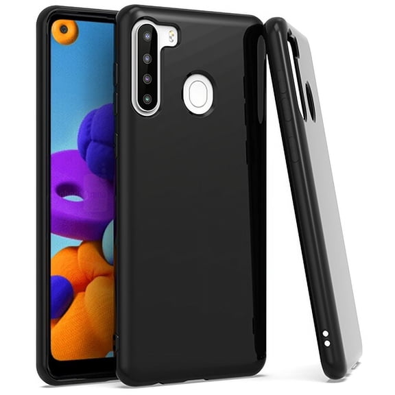 GSA Slim Shockproof Candy Case for Samsung Galaxy A21 - Black