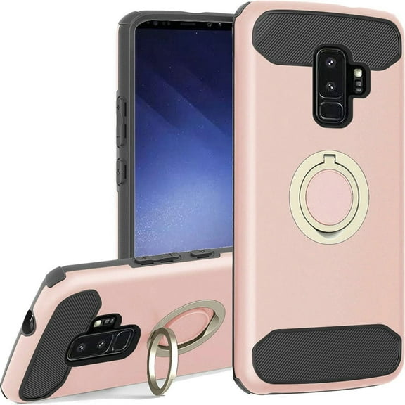 GSA Slim Sleek Case w/Ring Stand for Samsung S9 Plus - Rose Gold