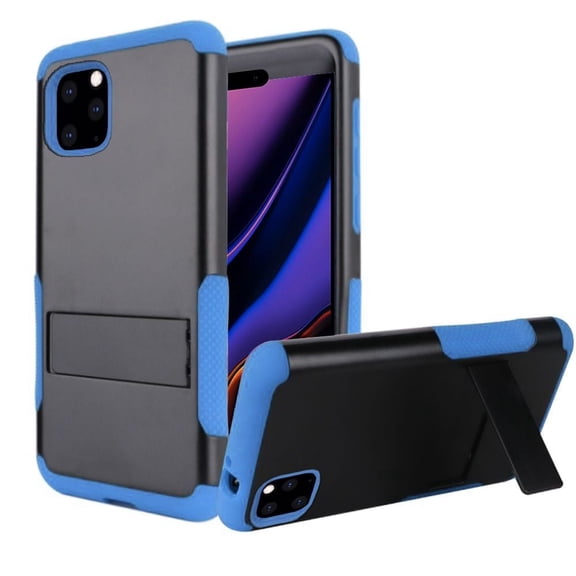 GSA Snap-on Kickstand Hybrid Case For iPhone 11 Pro (5.8") - Black/Blue