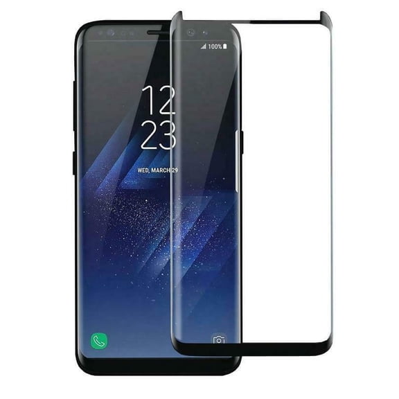 GSA Tempered Glass Black Border Case Friendly For Samsung Galaxy S 8 Plus