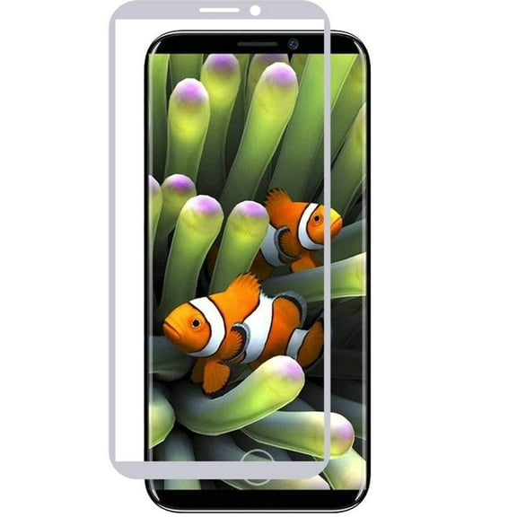 GSA Tempered Glass Silver Border For iPhone 11 Pro, X, XS (5.8")