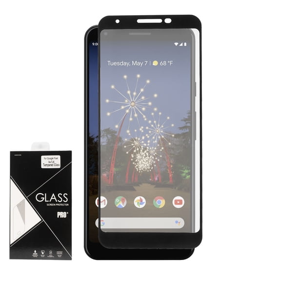 GSA Tempered Glass for Google Pixel 3A Clear with Black Border
