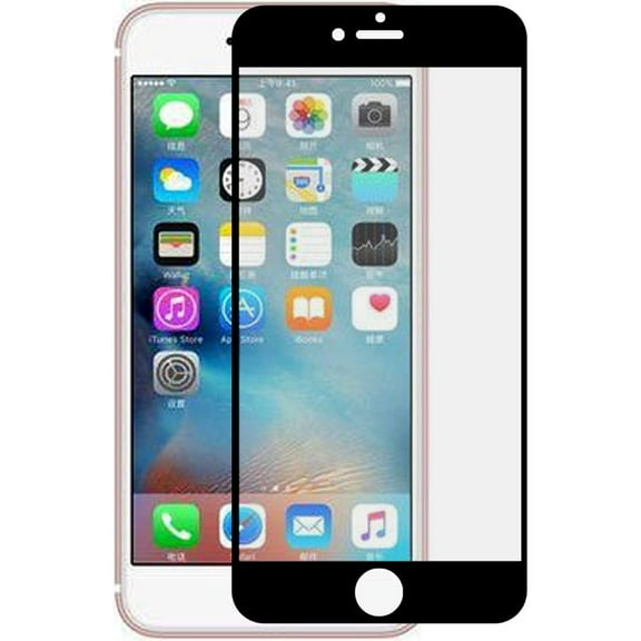 GSA Tempered Glass with Black Border For iPhone SE (2020-22), 8, 7, 6, 6s