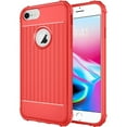 thumbnail image 1 of GSA Textured Candy Bumper Case For iPhone SE (2022-20), 8 & 7 (4.7") Red, 1 of 1