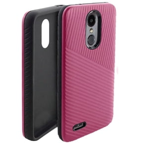 GSA Textured Embossed Lines Case For LG (Aristo 2, 2 Plus, 3 Plus), Tribute Dynasty Hot Pink