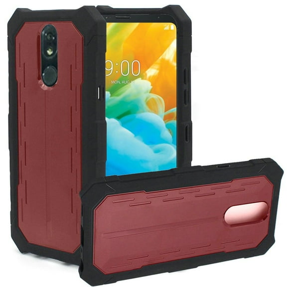 GSA Tough Cosmic Dual Hybrid Case For LG Stylo 5 - Red/Black