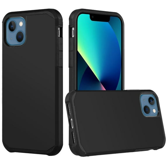 GSA Tough Shockproof Hybrid Case For Apple iPhone 13 (6.1") - Black