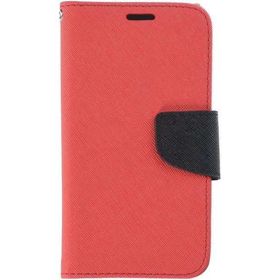 GSA Two-Tone Flip Wallet Case For Samsung Galaxy J3 (2017) - Red/Black