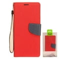 thumbnail image 1 of GSA Two-Tone Flip Wallet Case For iPhone 11 Pro Max (6.5") - Red/Blue, 1 of 4