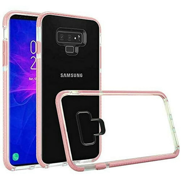 GSA Ultra-Thin Transparent Case for Samsung Galaxy Note 9 - Clear/Rose Gold