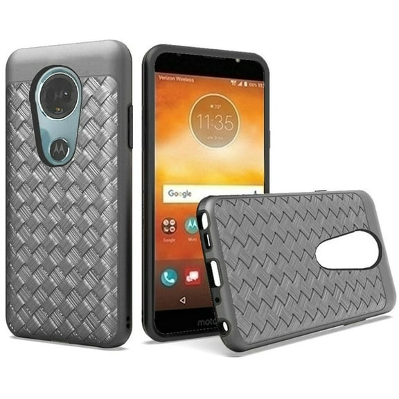 GSA Woven Hybrid Case For Motorola Moto E5 Plus E5 Supra XT1924 Grey