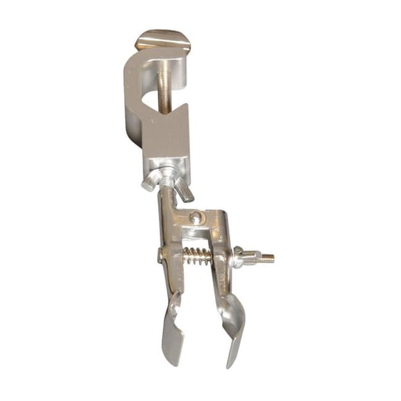 GSC 1492592 0.38 x 1.38 in. Nickel Plated Steel Single Burette Clamp - Uncoated Jaws