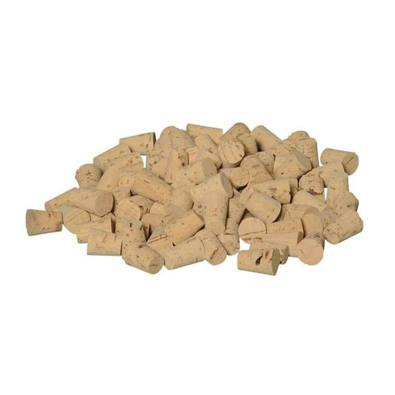 GSC 586695 16 mm Top x 12 mm Bottom Dia. Frey Scientific No.4 Coarse Grained XX Grade Natural Cork - Pack of 100