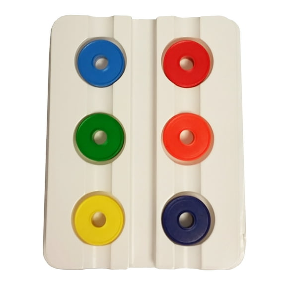 Magnet Ring 6 assorted Colors: Green, Orange, Purple, Red, & 2 shades of Blue