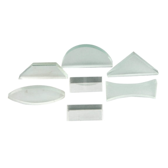 Lens and Prism Set, Acrylic 7 Piece Set by Go Science Crazy