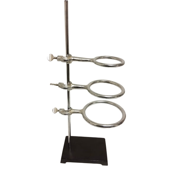 Support Stand with Cast-Iron Base and Three Support Rings