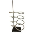 thumbnail image 1 of Support Stand with Cast Iron Base Size 6x9 with 24" Rod and Steel Rings Size 3", 4", 5" & 6" diameter., 1 of 1