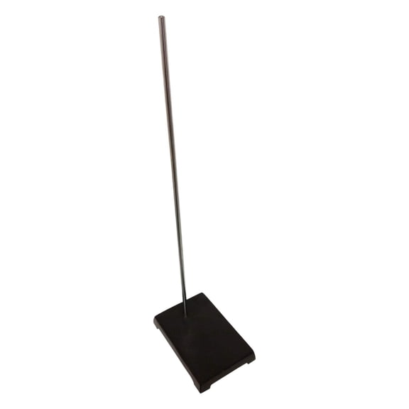 Support Stand with a 6" by 9" Cast-Iron Base and a 24" by 1/2" Rod