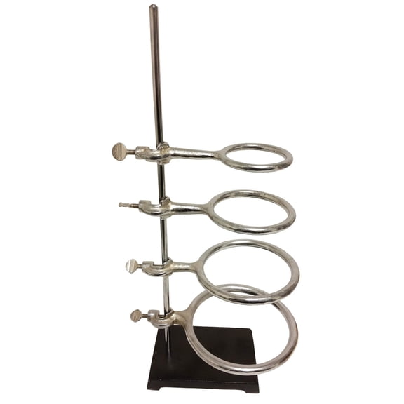 Support Stand with Stamped Steel Base and Four Support Rings by Go Science Crazy