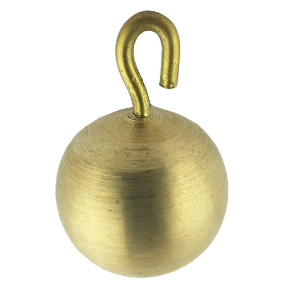 Brass Physics Balls, 25mm (1 in.), With Hook, Pack of 10 by Go Science Crazy