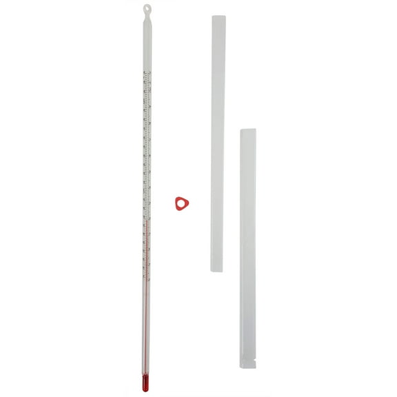 Thermometer, White-Backed, Partial Immersion, Single Scale -20C to 150C