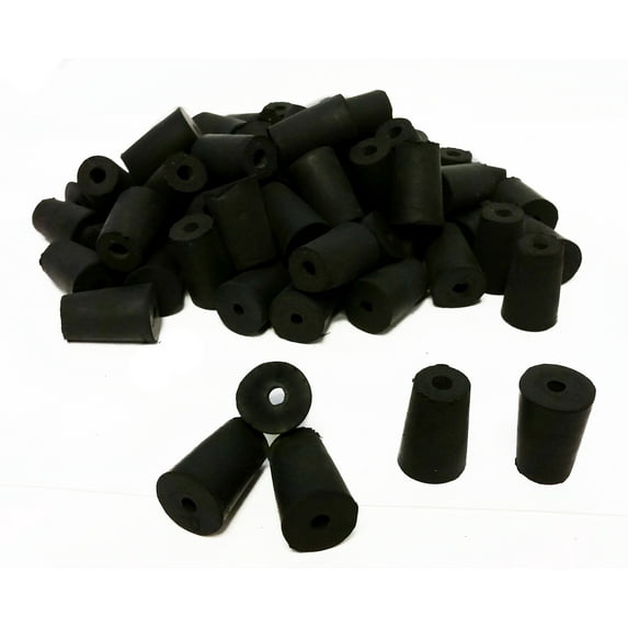 GSC International RS-0-1-10 Rubber Stoppers, Size 0, 1-Hole, 10-Pound Case