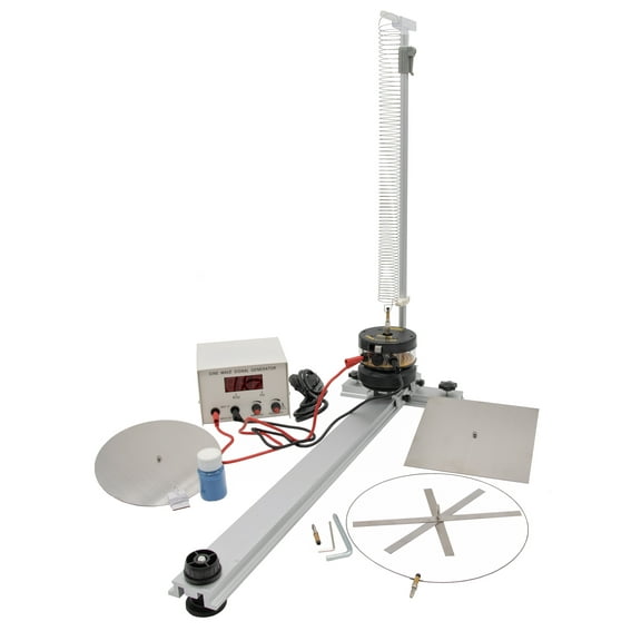 Mechanical Wave Kit Hands-On Educational Tool for Physics Classrooms & Labs, Study Wave Patterns, Vibrations, Sound & Interference Includes Sine Wave Generator, Mechanical Driver
