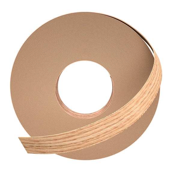 GSCIT Club Red Oak Edge Banding, 3/4 inch x 100ft roll of Real Wood Edge Banding Pre-glued Flexible, Veneer Tape Banding for Cabinet Repair Furniture Restoration