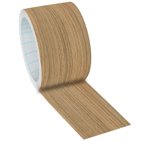 GSCIT Club Wood Grain Repair Tape, 2.4 inch X 15ft Self Adhesive Natural Walnut Grain Repair Patch for Tables, Chairs, Baseboards, Doors, Windows, Floors, Handicraft DIY.