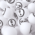 thumbnail image 1 of GSE 1.5" Replacement Bingo Balls of Ping Pong Size for Large Bingo Cage. Bingo Calling Balls for Parties, Prize Raffles, Family Game Nights, 1 of 7