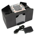 thumbnail image 1 of GSE 4-Deck Automatic Card Shuffler, AC/DC-Power & Battery-Operated Electric Shuffler Machines for Playing Cards, Blackjack, Texas Hold'em, Canasta, Bridge, Rummy, UNO, 1 of 6