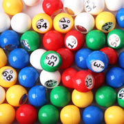 GSE Bingo Balls, Multi-Color Replacement Bingo Game Balls for 9" Diameter Bingo Cage, Bingo Game Nights, Parties, Prize Raffles