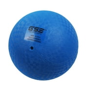 GSE Games & Sports Expert 10" Classic Inflatable Playground Balls, Practice Kickball, Bouncy Dodgeball, Handball for Schools, Gymnasiums, Yoga Exercises, Outdoor Ball Game - Blue