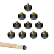 GSE Games & Sports Expert 10 Pieces of 12mm/13mm Billiard Pool Cue Tips. Screw-on Soft/Hard Cue Tips. Replacement Pool Cue Tips - 12mm Soft Tip
