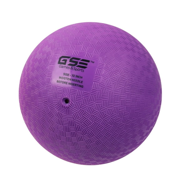 GSE Games & Sports Expert10" Purple Classic Inflatable Playground Ball, Kickball, Dodgeball, Handball for Kids Schools Indoor/Outdoor Play