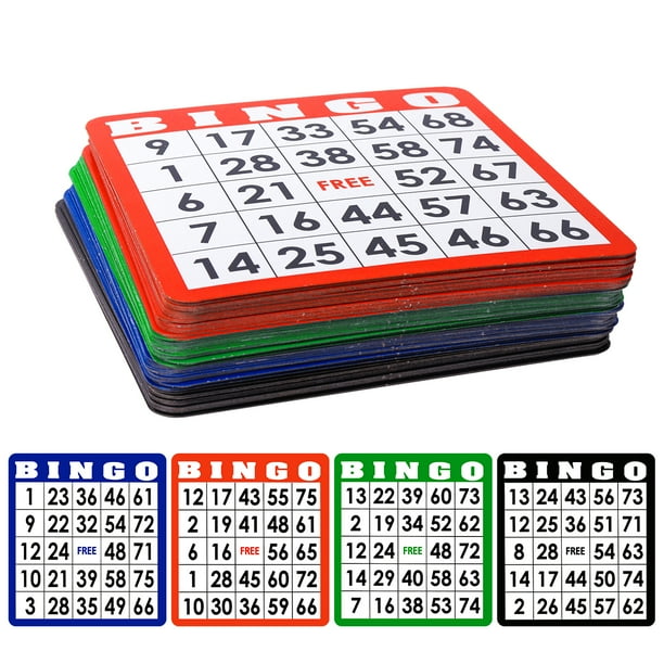 GSE Games & Sports Expert 100 Pack Easy Read Mixed Bingo Cards, Jumbo