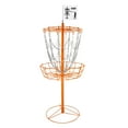 thumbnail image 1 of GSE Games & Sports Expert 12 Chains Portable Disc Golf Targets Basket. Metal Flying Disc Golf Practice Basket for Outdoor Backyard, Schoolyard and Basketball Gym - Orange, 1 of 7