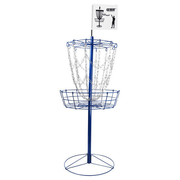 GSE Games & Sports Expert Portable Disc Golf Target, 12-Chain Disc Golf Practice Goal Basket for Backyard, Meets PDGA specifications